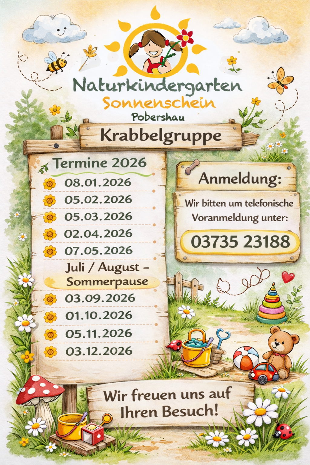 Krabbelgruppe Termine 2026