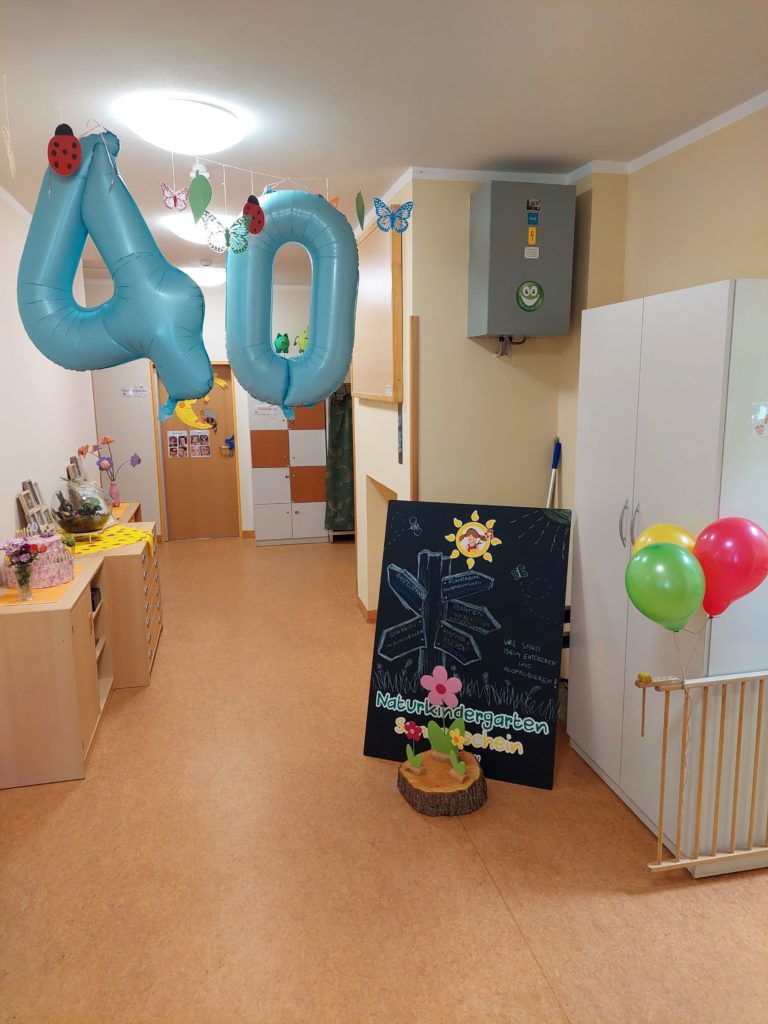 Unser Naturkindergarten Sonnenschein ist 40 Jahre alt geworden.