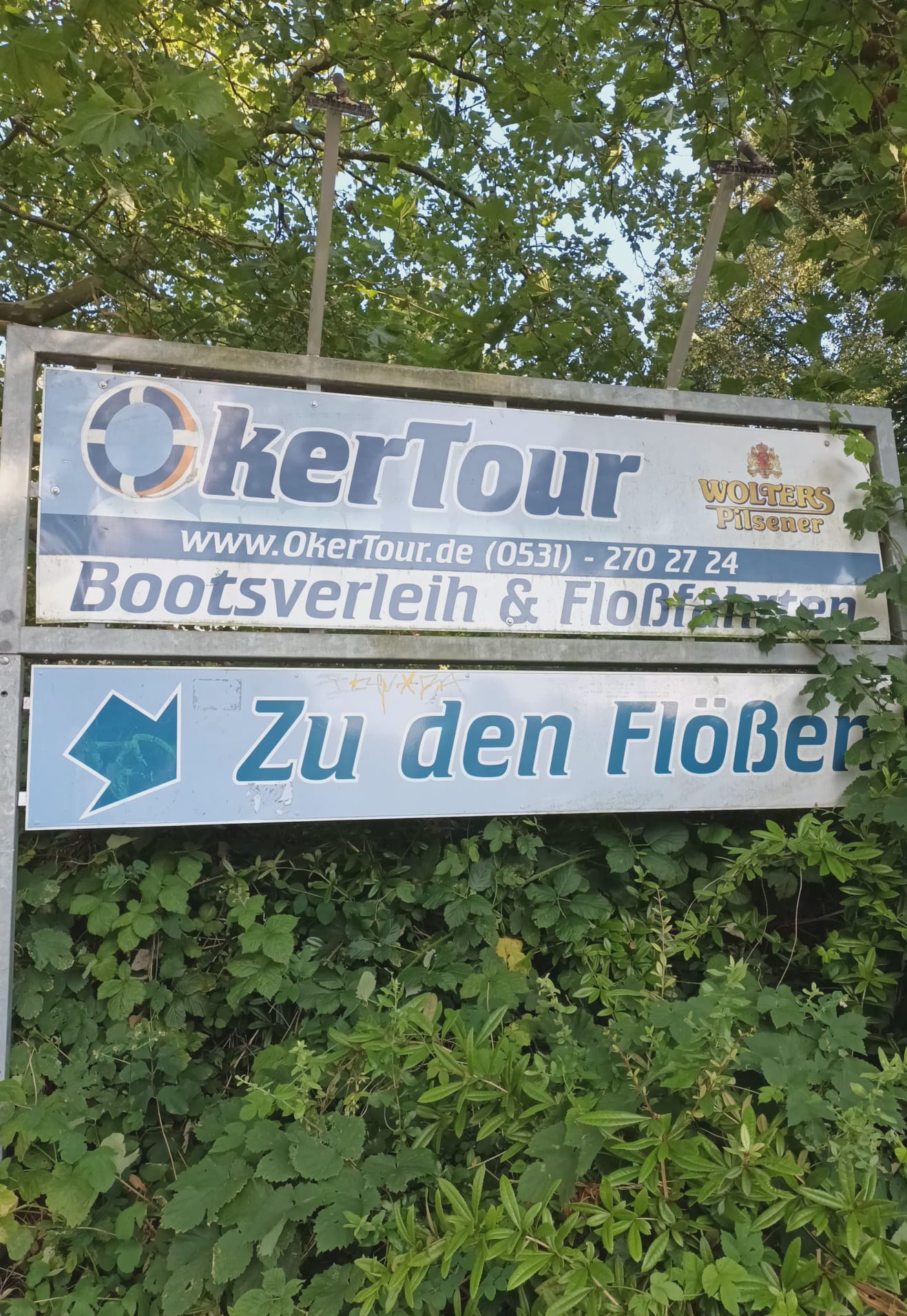 Auf dem Floß von „OkerTours“
