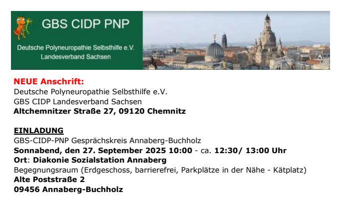 GBS-CIDP-PNP Gesprächskreis Annaberg-Buchholz
