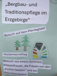 Der November steht in der Kita Flachsröste unter dem Motto "Bergbau- und Traditionspflege im Erzgebirge".