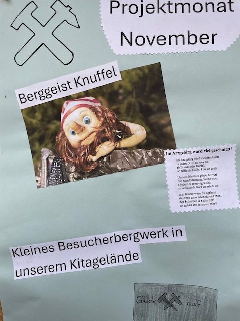 Der November steht in der Kita Flachsröste unter dem Motto "Bergbau- und Traditionspflege im Erzgebirge".