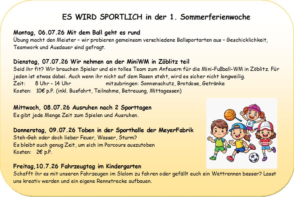 Sommerferien in der Flachsröste - 1 Woche -