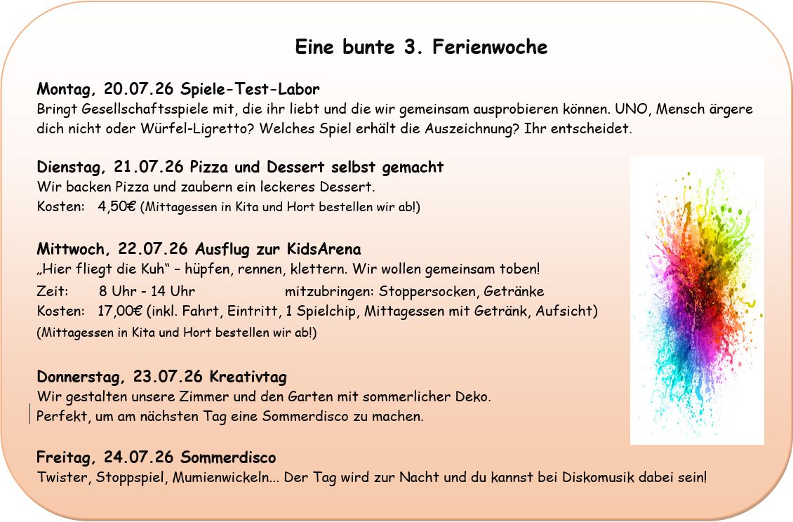 Sommerferien in der Flachsröste - 3 Woche -